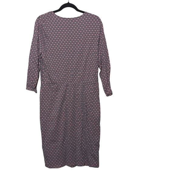 Boden Cressida Floral Print Day Dress Wrap V-neck Midi 14L (Long) - Picture 4 of 9